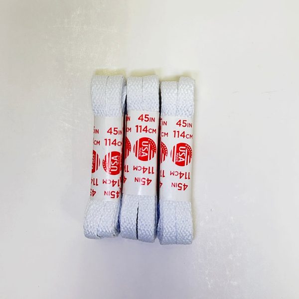 NB WHITE REPLACEMENT SHOE LACES MADE IN USA