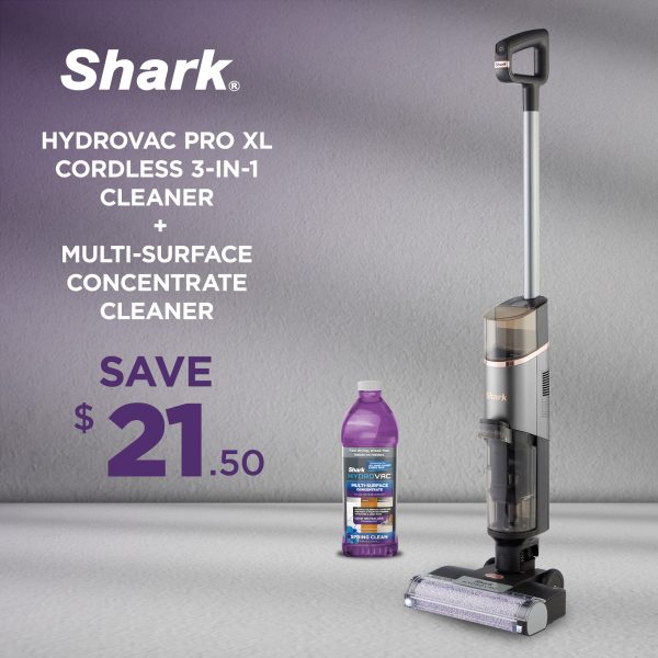 Shark HydroVac Pro XL Cordless 3-in-1 Cleaner PLUS Surface Cleaner